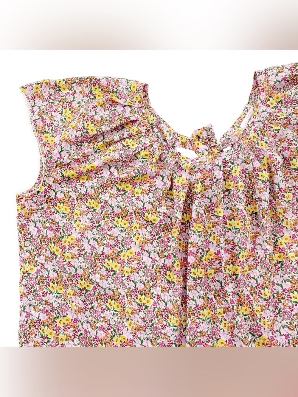 LC Lauren Conrad Pink Floral Tie-Back Blouse 3X